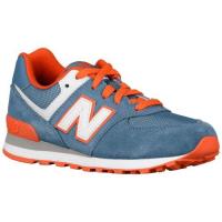 new balance 574 new balance voor kleine jongens loopschoenen chambray oranje On Sale Price c9gv9126